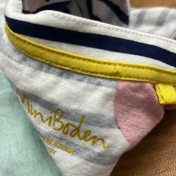 Mini Boden Jersey stripes hearts ❤️ dress size 11/12 - Picture 11 of 11